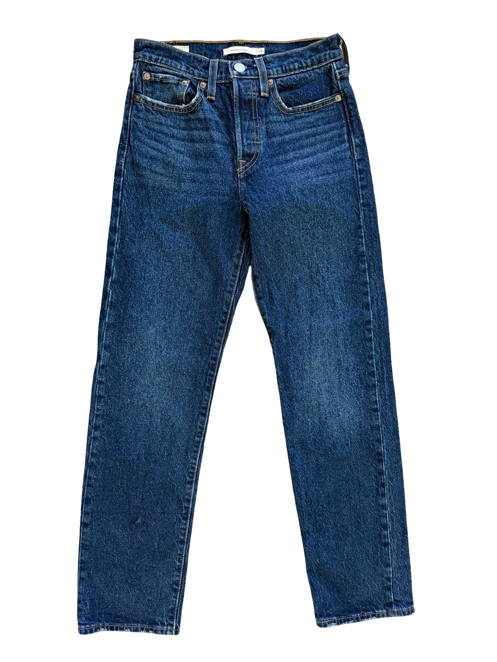 Levi’s Premium Wedgie Straight Jeans Dark Wash High Rise Women’s 24